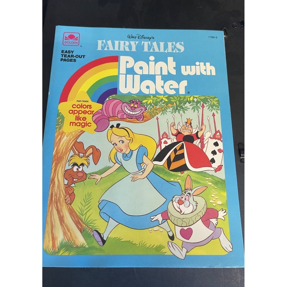 Walt Disney's Fairy Tales Paint with Water Book 1994 Year